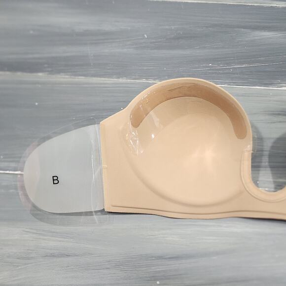 Fashion Forms Voluptuous U Plunge‎ Backless Strapless Bra in Beige Size B - Picture 8 of 14